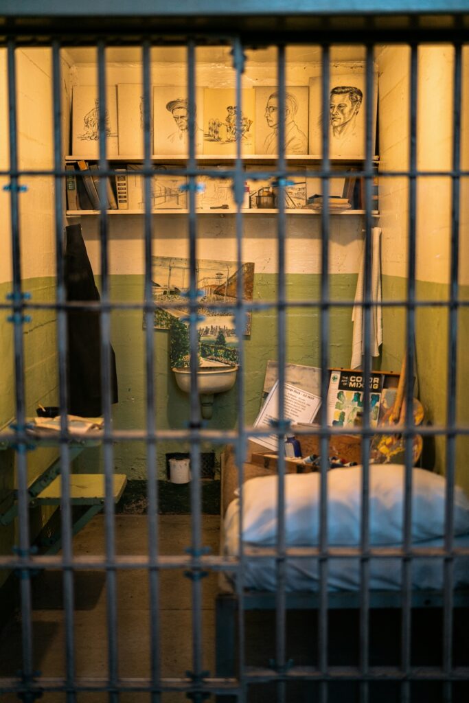 california-alcatraz-jail Ricostruzione di una cella di Alcatraz