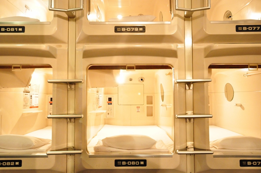 capsule capsule hotel in tokyo